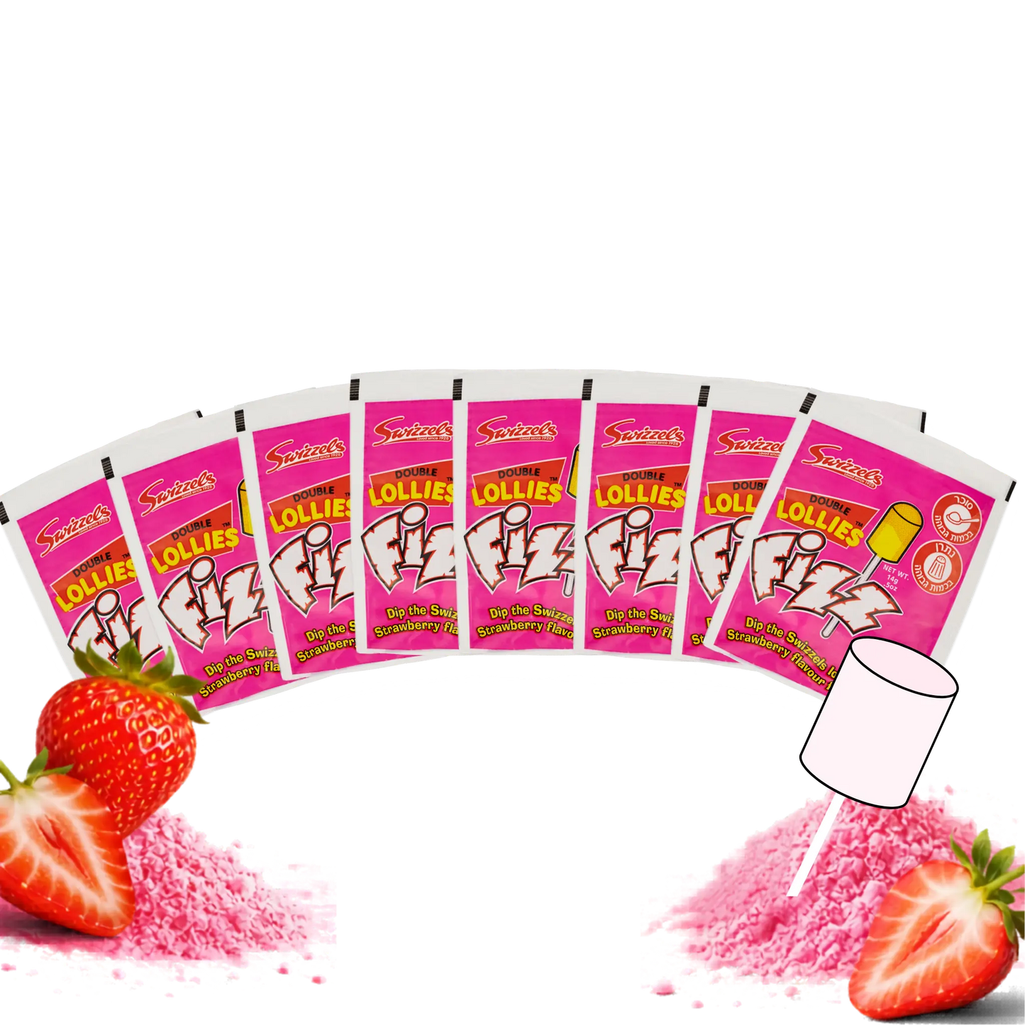 fizz lollipops strawberry bundle