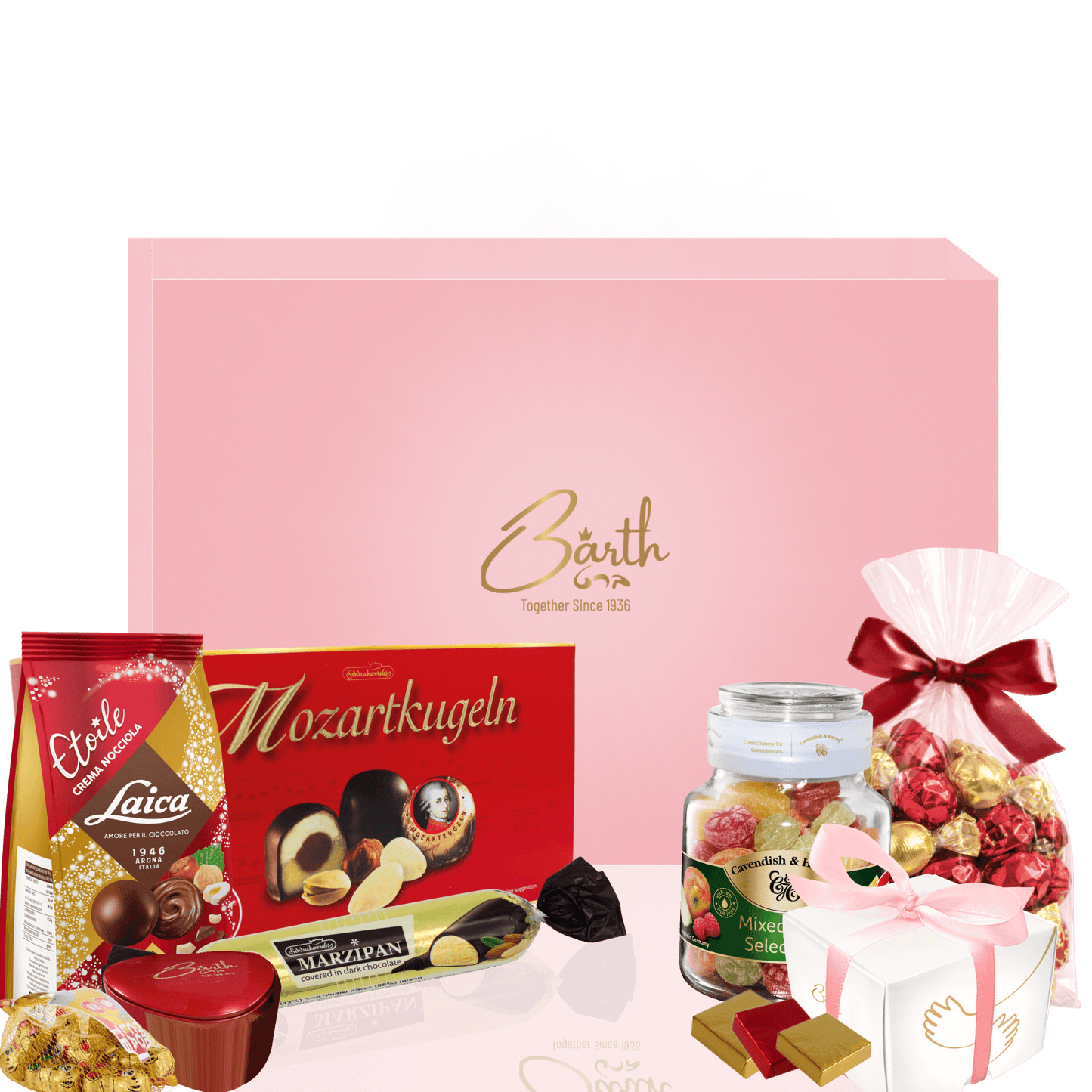 מארז חווייתי לפסח עם שוקולדים, פרלינים וממתקים כשרים לפסח