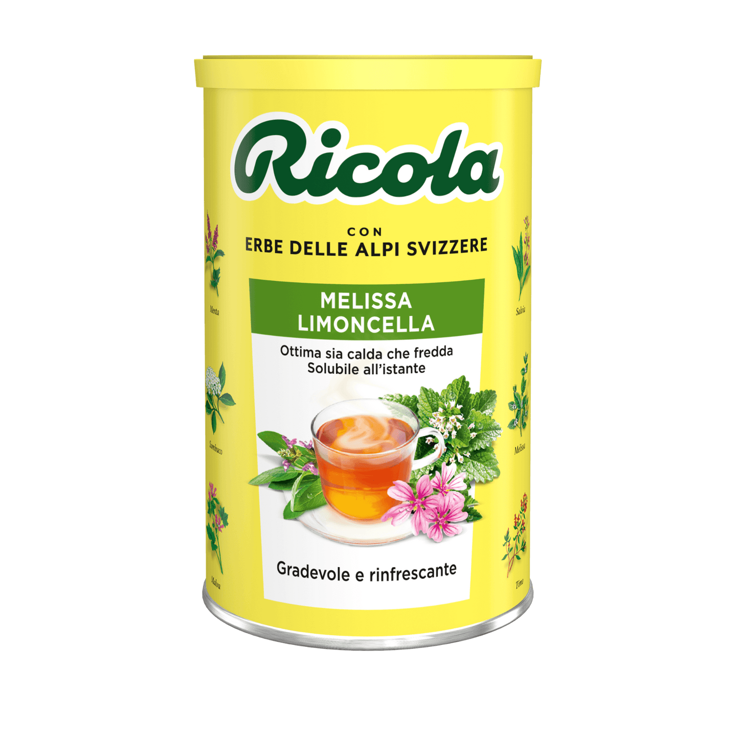 תה ריקולה מליסה לימונצלה | תערובת צמחים טבעית ומרגיעה עם ניחוח לימון עדין