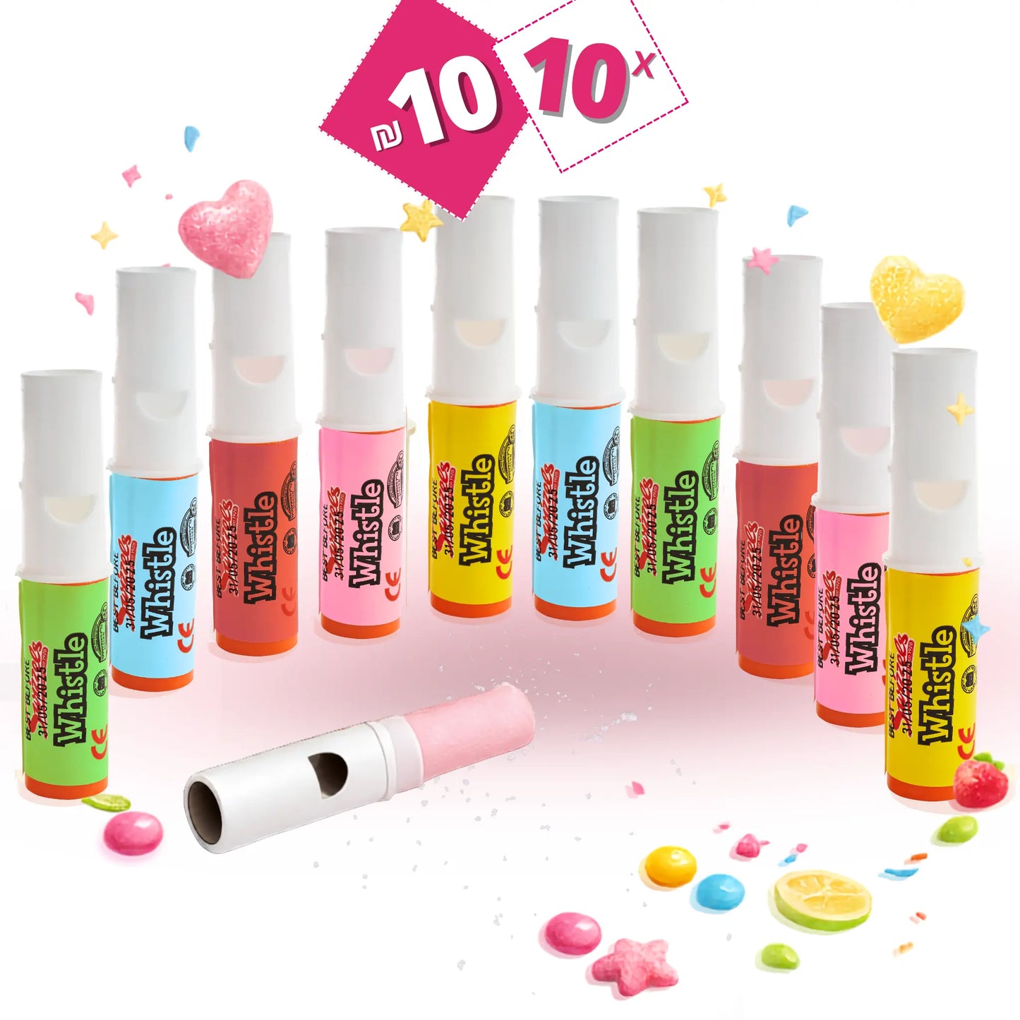 10 whistle candy bundle for 10 nis