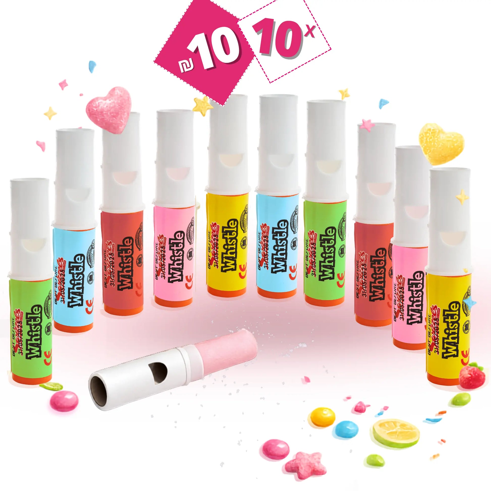 10 whistle candy bundle for 10 nis