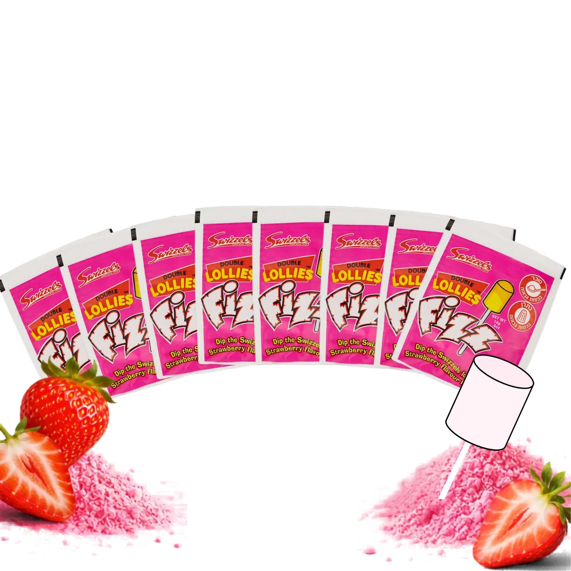 fizz lollipops strawberry bundle